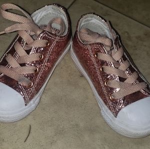 Toddler Pink Sparkle Converse